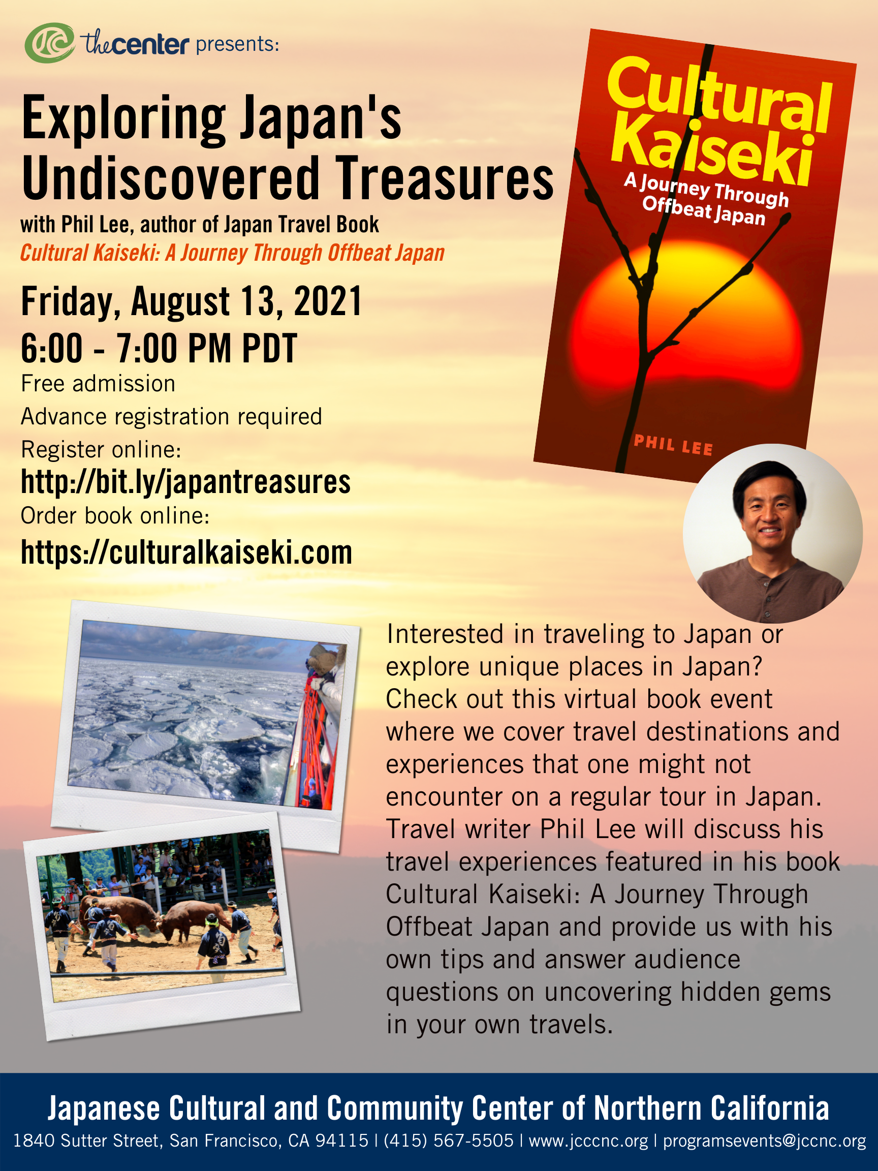Virtual Author Talk: Exploring Japan’s Undiscovered Treasures with Phil Lee author of Cultural Kaiseki: A Journey Through Offbeat Japan