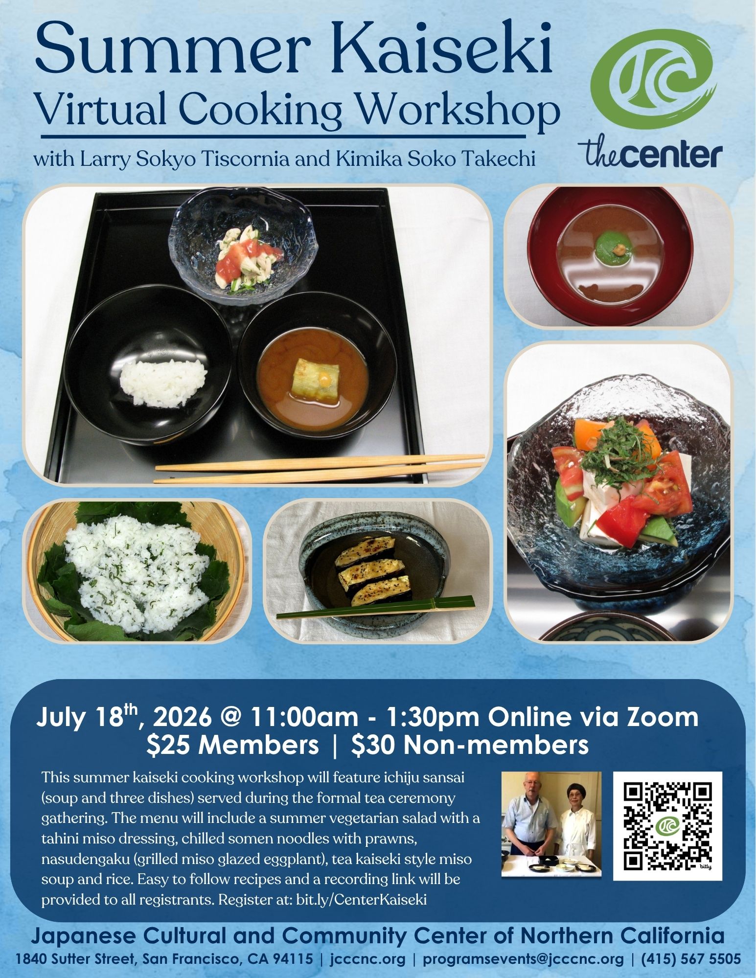 Summer Kaiseki Virtual Cooking Workshop – 2026